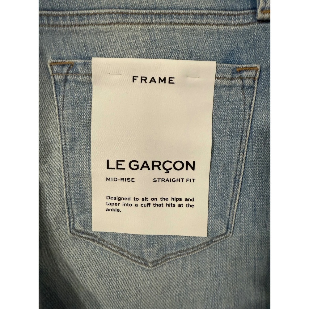 FRAME
Le Garcon mid-rise straight leg boyfriend jeans Finn Sz 26 $238
26 $238 - Picture 8 of 9